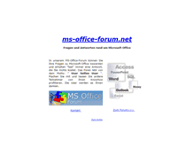 Tablet Screenshot of ms-office-forum.de